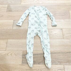 Angel Dear Teal Narwhal Footie 24 months